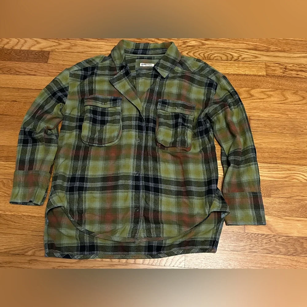 We The Free Izzy Multicolor Plaid Flannel Button Down Shirt - Picture 5 of 11